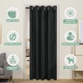 thumbnail image 2 of Lapalife Velvet Door Curtain, Privacy Room Divider Doorway Curtains Thermal Insulated Closet Curtain, 52''x 80'', Black, 1 Panel, 2 of 7