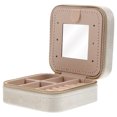 thumbnail image 5 of Ferencaa Travel Jewelry Case with Mirror Jewelry Case with Mirror Jewelry Storage Case, 5 of 10