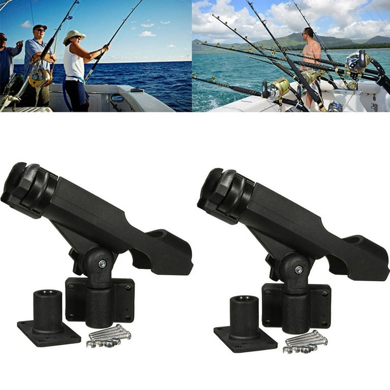 4 Pack Adjustable Fishing Rod Holder 360 Degrees Rotatable Kayak