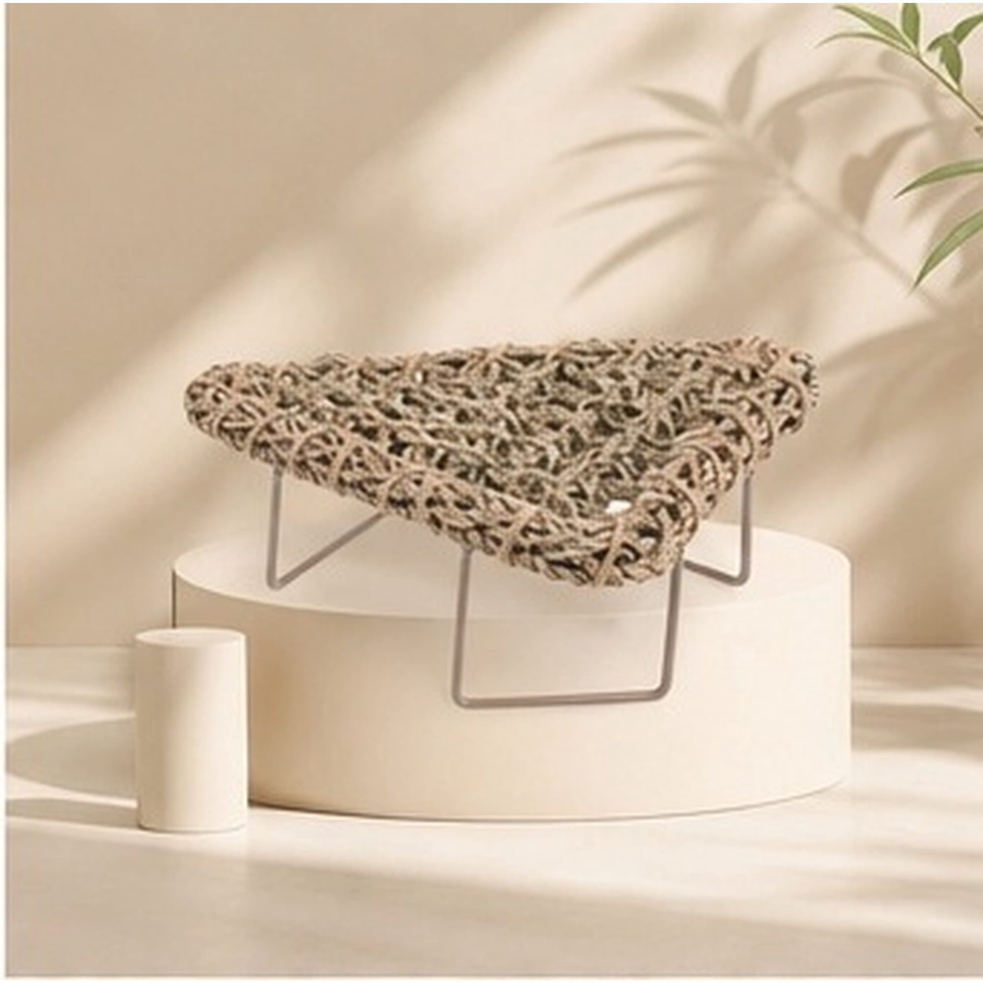 TABLZONE Lizard Rest Bed with Light Brown Iron for Gecko and Lizard Owners 1Set