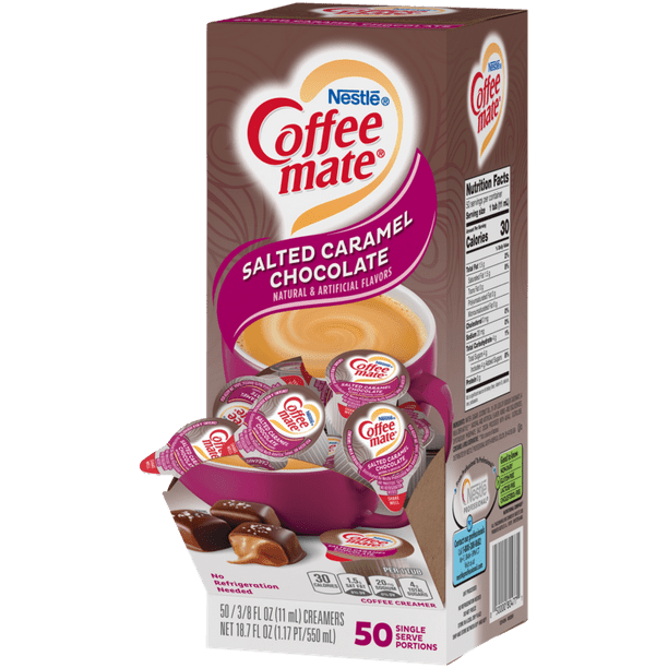 Coffee Mate Salted Caramel Chocolate Liquid Coffee Creamer Singles, 0.