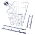 thumbnail image 2 of , #1352 Grocery Basket Silver - Now with 2-Piece Handlebar Clamps To Fit Bars Up To 31.8, 2 of 2