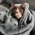 thumbnail image 3 of Fleece Blanket Sofa Throw Versatile Blanket Fluffy Soft ,Grey, 3 of 5