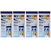 ICY HOT Pain Relieving Cream Extra Strength 3 oz ( Packs of 4)