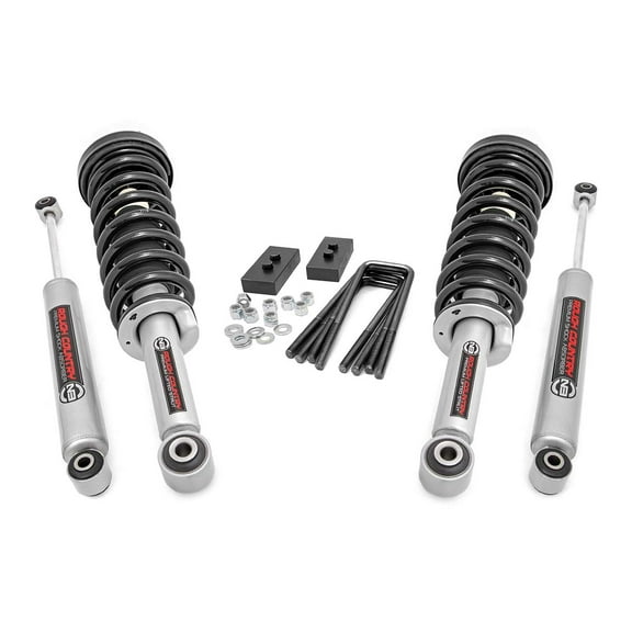 Rough Country 2" Leveling Lift Kit (fits) 2009-2013 F150 4WD | N3 Struts / N3 Shocks | Suspension System | 50004