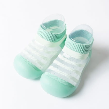 

〖TOTO〗Baby Socks Kids Toddler Boys Girls Summer Striped Breathable Soft Sole Rubber Shoes Socks Slipper Anklet 5-36Months
