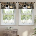 thumbnail image 2 of LALILO Kitchen Curtain Valance Boho Mockup With Cup And Rod Pocket Window Curtain 52"x 18" Set of 2, 2 of 5