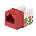 thumbnail image 2 of Black Box CAT6 Keystone Jack - Unshielded - 110 Punchdown Type - TAA - Red - 25-Pack CAT6 Keystone Jack - Unshielded - Red - 25-Pack, 2 of 3