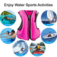 thumbnail image 7 of Rrtizan Adults Inflatable Swim Vest, Portable Snorkel Vest for Women, Buoyancy Aid Jackets, Pink, L/XL, 7 of 7