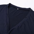 thumbnail image 4 of HCYSFG Womens 3/4 Sleeve Cardigan Open Front Draped Neck Loose Fit Lightweight Sweater Everyday Layering Cover Up Tops, 4 of 5