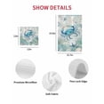 thumbnail image 7 of Teal Crabs Coastal Kitchen Dish Towels for Drying Dishes Set of 2, Summer Beach Coral Nautical Ocean Waffle Weave Microfiber Hand Tea Bathroom Towels Quick Dry & Absorbent Towel 12x12, 7 of 7