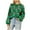 Green, variant on Christmas Sweaters for Women 2025 Long Sleeve Crewneck Glass Sequin Knitted Pullover Sweater Jumper Tops
