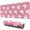 Pink Halloween Ghosts, variant on Long Mouse Pads for Desk,Pink Halloween Ghosts Desk Mats on Top Of Desks, Desk Mouse Pad Extra Large with 3mm Non-Slip Base and Stitched Edge for Gaming,Office,Work,Home 31.5x11.8in