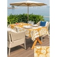 thumbnail image 5 of Outdoor Tablecloth with Umbrella Hole for Patio/Picnic/Party/Camping, Orange Conch Coastal Waterproof Table Cloth Rectangle Table Cover Washable, Nautical Summer Starfish Shell Coral (54"x 80"), 5 of 9