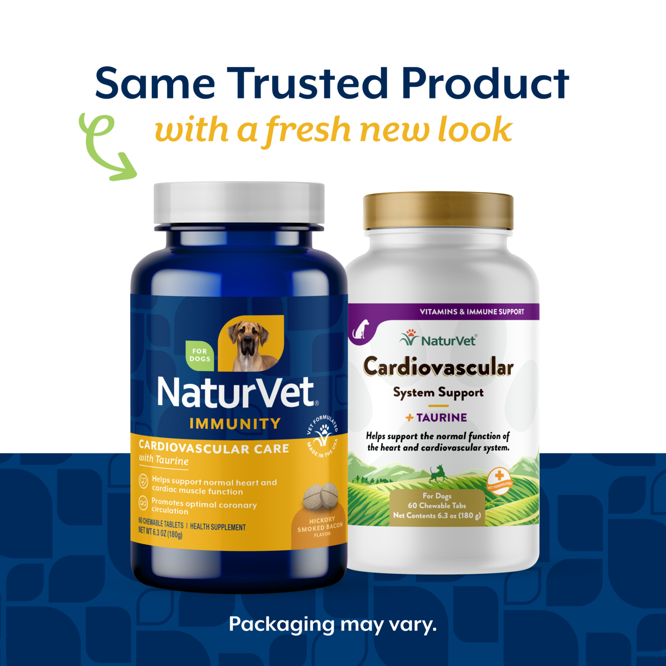 NaturVet Cardiovascular Care Immunity Supplement for Dogs, Hickory Smoked Bacon Flavor, 60 Count