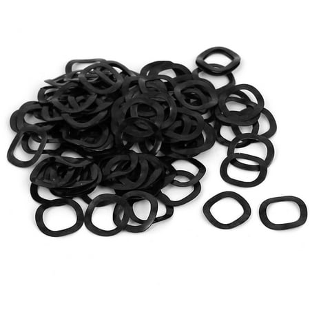 

100pcs Black Metal Wavy Wave Crinkle Spring Washers 10mm x 15mm x 0.3mm