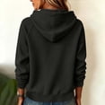 thumbnail image 6 of Nowekniz Fall Women Knit Fleece Hoodie Pullover Sweater, Loose Fit Long Sleeve Drawstring Hooded Sweatshirt with Pockets, Casual Fashion Daily Outfit Top, 6 of 6