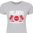 thumbnail image 3 of Coca-Cola - Since 1886 - Orlando & Palm Trees - Juniors Fitted Graphic T-Shirt, 3 of 5