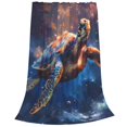 thumbnail image 2 of Sikiie Night Sky Turtle Ultra-Soft Micro flannel Blanket Luxury All Seasons Warm Blanket for Bedding Sofa and Travel (4 sizes)-40"x30", 2 of 7