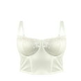 thumbnail image 4 of Joyspun Women's Bridal Satin Bustier with Lace Trim, Sizes S-XXXL, 4 of 4