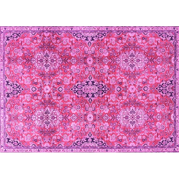 Ahgly Company Indoor Rectangle Persian Pink Traditional Area Rugs, 2' x 4'
