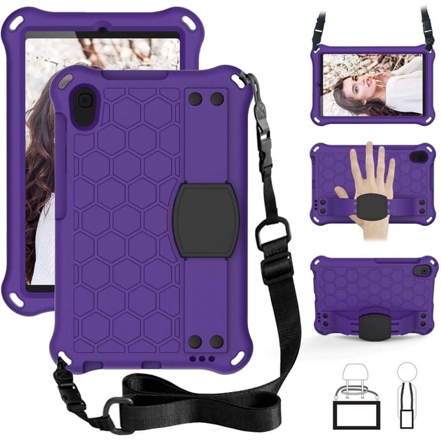 Funda para Niños para Huawei MatePad T8 8.0" 2020, Funda a Prueba de Golpes de EVA Ligera y No Tóxica Apta para Niños con Agarre de Mano, Cinturón de Hombro para Huawei MatePad T8 KOB2-L09 KOB2-L03