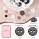 thumbnail image 2 of 26Pcs Botones de Concha Natural, Botón de Perla de 11.5mm 2 Agujeros, Negro, 2 of 6