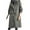 Dark Gray, variant on TKLPEHG Long Trench Coat for Women Hooded Windproof Overcoat Fashion Button Shacket Outerwear Working Outdoor Outerwear (Navy,M)