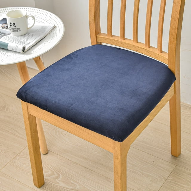 Funda de cojín de felpa Funda de cojín cuadrada de terciopelo de zorro Funda de asiento elástica Funda de silla Funda protectora Funda de silla de hotel para el hogar