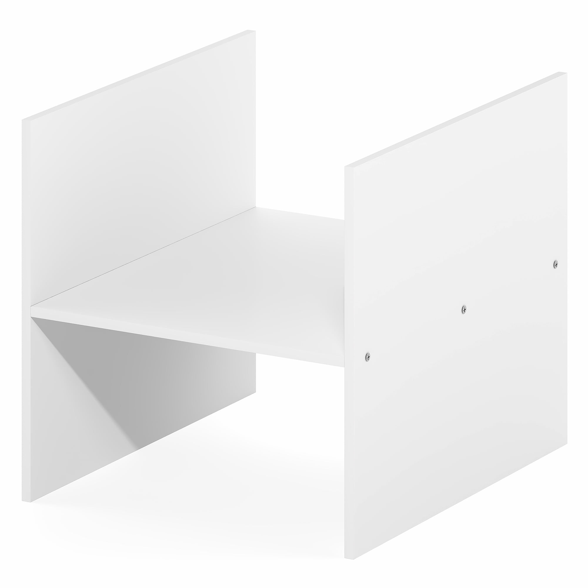 Furinno CUBICLE H-Shelf Cube Organizer 2-Tier Shelf Accessory White