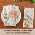 thumbnail image 6 of 6 Pack 20'' x20" Satin Table Napkins Dinner Napkins for wedding Party Decoration events Watercolor Rose Floral Pattern, 6 of 6