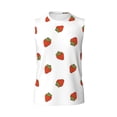 thumbnail image 4 of Yiaed Hand Drawn Strawberry Print Men's Singlet Vests Summer Running Muscle Tank Tops Gym Undershirt Round Neck Sleeveless for man, 4 of 5