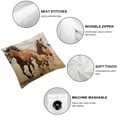 thumbnail image 4 of Nawypu Horses  Run in Fields Farm Farmhouse Decorative Throw Pillow Cover Square Cushion Case for Home Sofa Couch Decoration 2pcs, 4 of 6