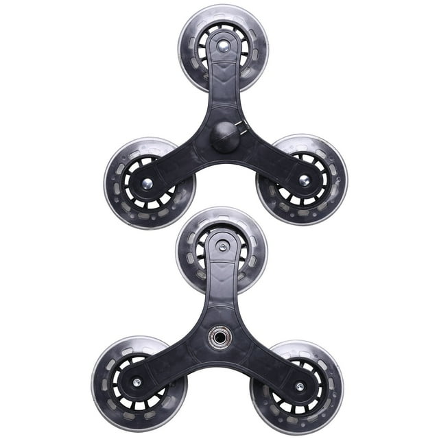 4 Unids Negro Carrito de la Compra Rueda de Carretilla de Carro de Equipaje Maleta Rodillo Rueda