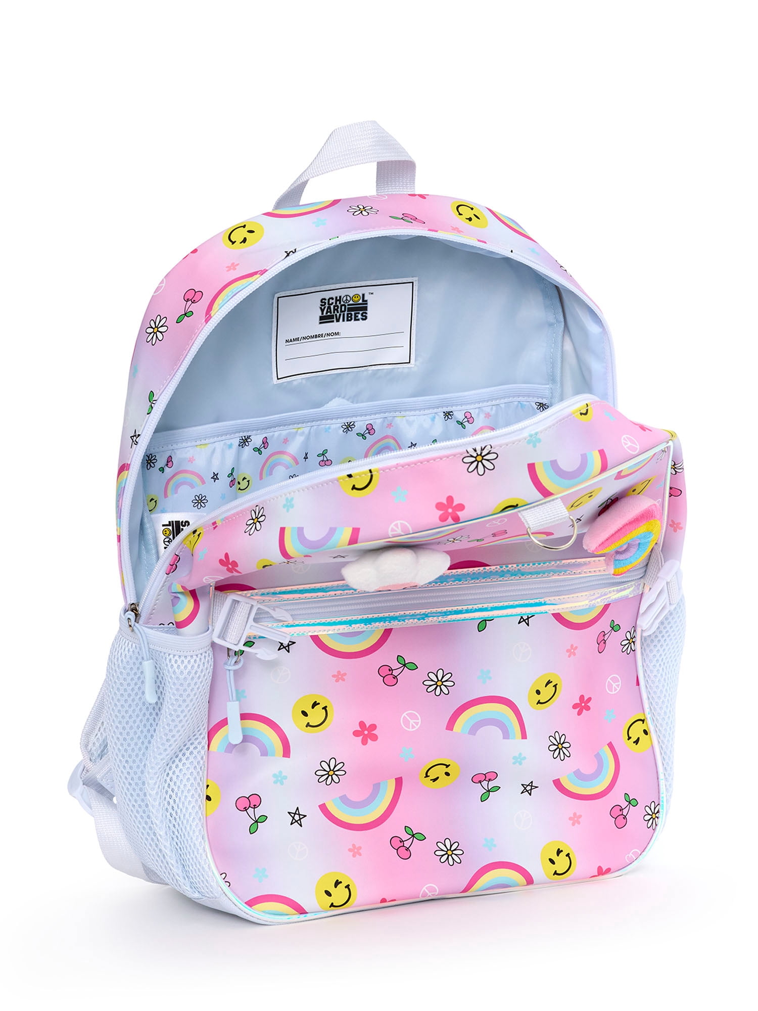 Schoolyard Vibes 17" 3 Piece Backpack Set with Headphones and Kids Lunch Box