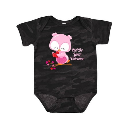 

Inktastic Cute Owl Valentine Gift Baby Girl Bodysuit