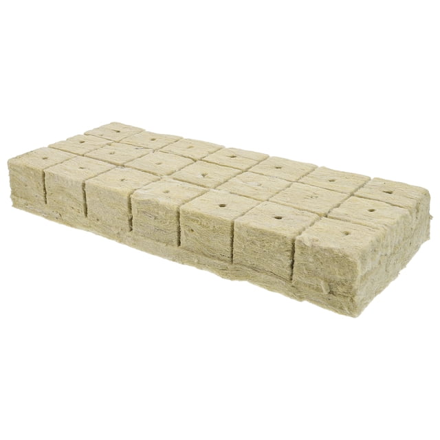 MasteelfCA 20Pcs Practical Concavity Seedlings Mineral Wool Seedlings Mineral Wool Block Planting Tool