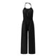 thumbnail image 4 of Gibobby Mono Ajustado de Verano Mujeres Daily Summer Casual V cuello sin mangas Halter Split Halter Backless mono Slim Fit mamelucos de pierna ancha(Negro， XL), 4 of 5