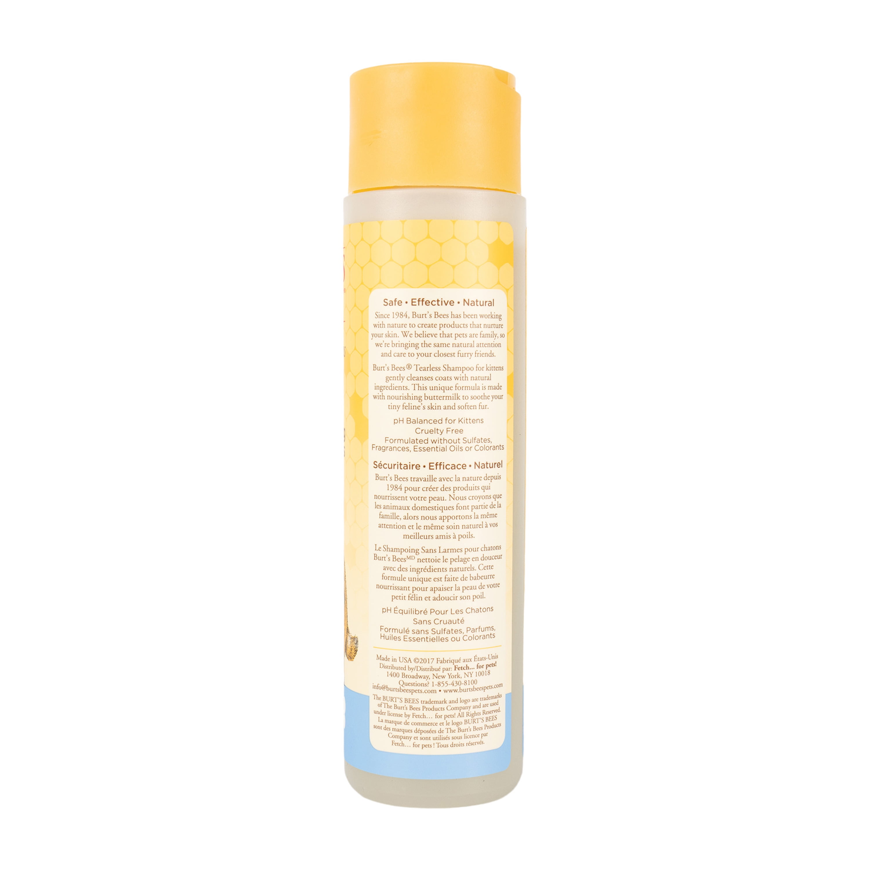 Burt's Bees Natural Tearless Shampoo with Buttermilk for Kittens, 10 oz