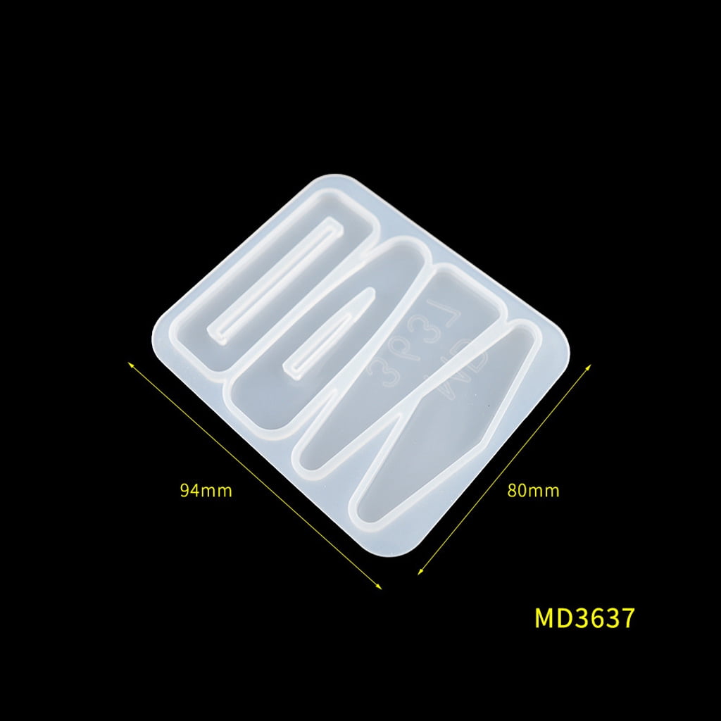 Glossy Silicone Resin Molds Leaves Various Shapes Hairpin Mold Pendant Jewelry Epoxy Resin Crafting Mold