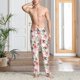 thumbnail image 2 of Balery Lilies Flowers Pantalones de pijama para hombre, pijama ultraligero, pantalón de descanso-Small, 2 of 6
