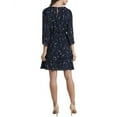 thumbnail image 2 of CeCe womens  3/4 Sleeve Floral Printed Ruffle Dress, 14, 2 of 3