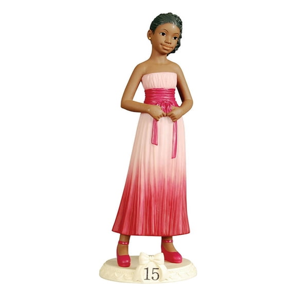 Birthday Girls, an African American Collectible Figurine Series, Age 15, 7.75"H