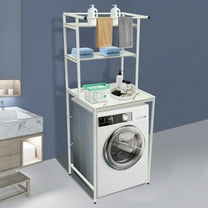 Washer & Dryer Storage Shelf Bathroom Space Saving Organizer Rack Standing Rack!