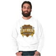 thumbnail image 4 of Worlds Greatest Father Trophy Dad Men's Crewneck Sweatshirt Brisco Brands M, 4 of 6