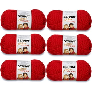 Bernat Softee Chunky Yarn-Berry Red, Multipack Of 6