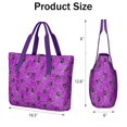 thumbnail image 3 of Tote Bag for Women - Spider Web Halloween Pattern Shoulder Bag - Large Utility Work Duffle Bag with Zipper Handbag for Travel, Work, Sprots, 3 of 5