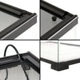 thumbnail image 5 of REPTIZOO Knock-Down Mini Glass Reptile Habitat, 360 Rotation Visually Reptile Terrarium 20”×12”×10”(10 gallon)，Easy Assembly, 5 of 6