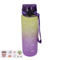 thumbnail image 1 of Botella de agua Bling Bling 1000 ML morada deportiva portátil, 1 of 14