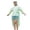 Green, variant on Jane Wardrobe Portable EVA Rain Poncho for Women, Hooded Thickened Zipper Long Length, Reusable Waterproof Outdoor Travel Raincoat, 1 Piece, One Size